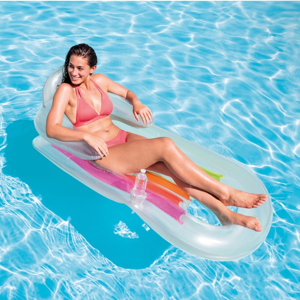 NEW Intex Pool Float Lounge King Kool Inflatable Summer Relax Fun Water - Picture 3 of 4